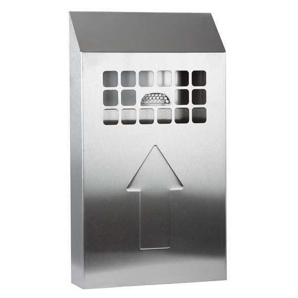 Cigarette Receptacle, 1/2 gal., Silver, No Butts Bin Co, Mfr#: NBB01