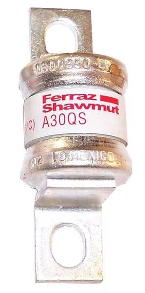 Semiconductor Fuse, A30QS-L Series, Fast-Acting, 50A, 300V AC, Non-Indicating, Mersen, Mfr#: A30QS50-4L