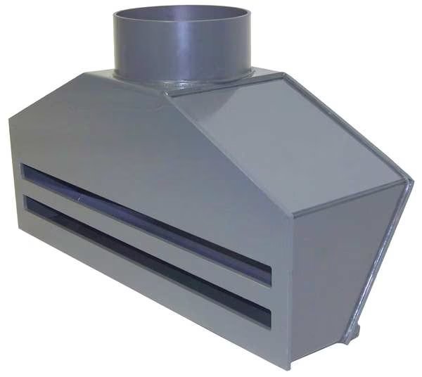 Intake Fume Hood, 23-3/4" 14 in H, Plastic Supply, Mfr#: PVCHS124