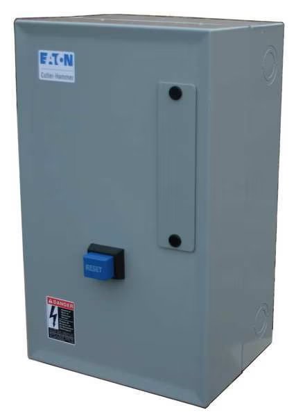 Nonreversing NEMA Magnetic Motor Starter, 1 NEMA Rating, 120V AC, 3 Poles, 1NC/1NO, Eaton, Mfr#: ECN0501AAA-R63/B