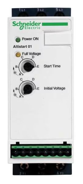 Soft Start, 110-460VAC, 12A, 1 or 3Phase, Schneider Electric, Mfr#: ATS01N112FT