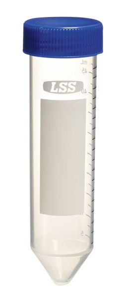 Conical Tube, 50ml, Poly, PK500, Lab Safety Supply, Mfr#: 6VMY2