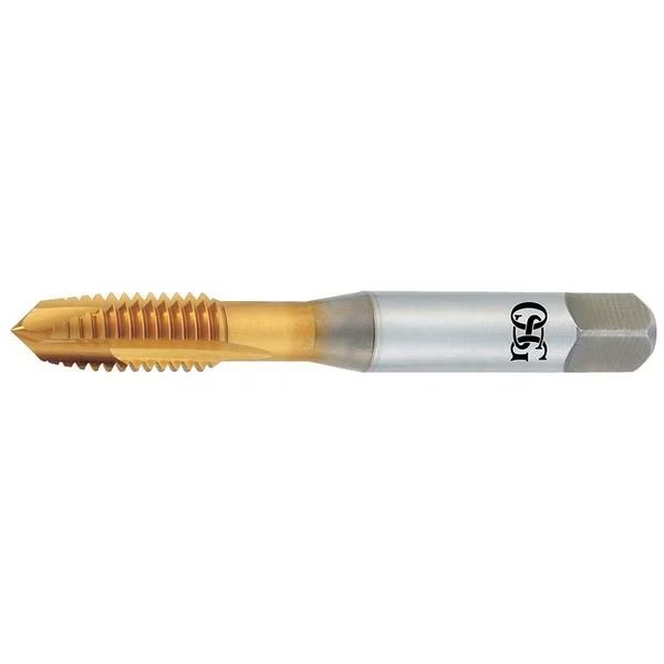 Spiral Point Tap, #10-32, Plug, UNF, 3 Flutes, TiN, Osg, Mfr#: 1742305