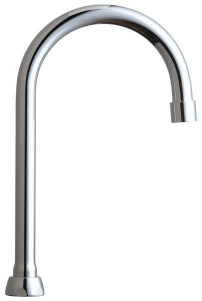 Spout Assembly, Gooseneck, 5-1/4 In Spout, Chicago Faucet, Mfr#: GN2BFCJKABCP
