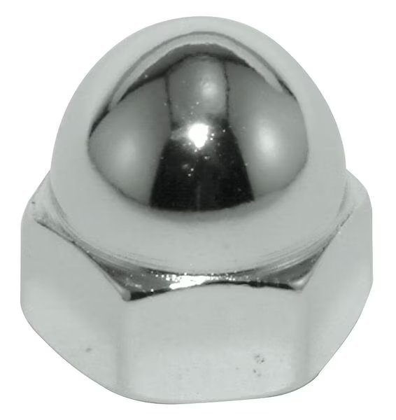 Low Crown Cap Nut, #10-24, Steel, Zinc Plated, 13/32 in H, 10 PK, EnjoyTool Select, Mfr#: CPB181