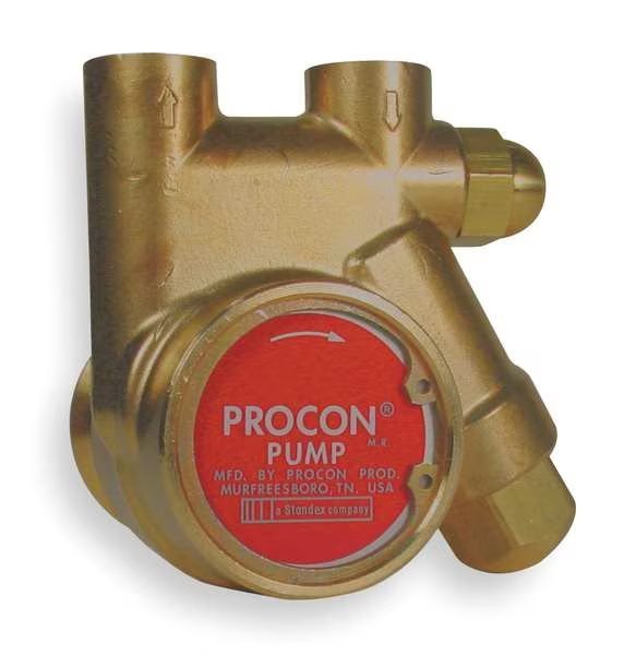 Rotary Vane Pump, 3/8 In, 48 GPH, Procon, Mfr#: 141A035F11CA 250