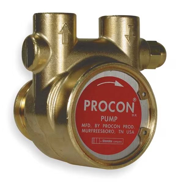Pump, Rotary Vane, Brass, HP @ 250 PSI: 3/4 hp, Procon, Mfr#: 114B190F11BA 250