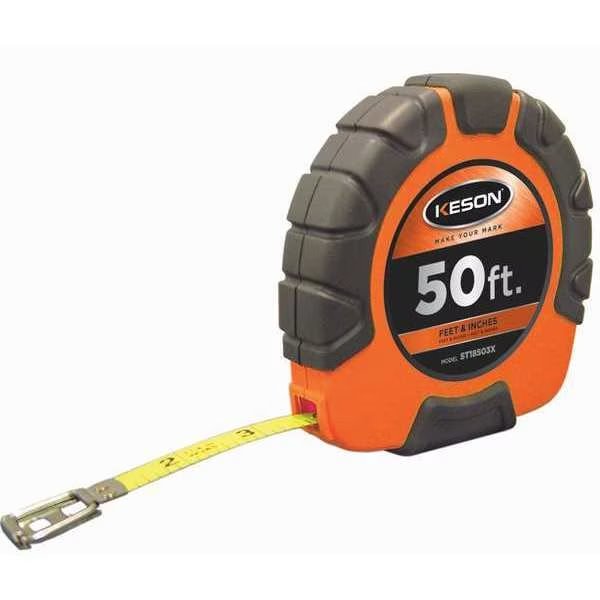 50 ft Tape Measure, 3/8 in Blade, Keson, Mfr#: ST18503X
