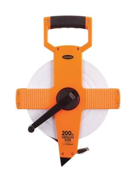 200 ft./60m Engineer's Tape Measure, 1/2 in Blade, Keson, Mfr#: OTR10M200
