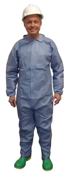 2XL, Blue, Zipper with Storm Flap, International Enviroguard, Mfr#: 9012-2XL