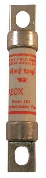 Semiconductor Fuse, A60X Series, Fast-Acting, 60A, 600V AC, Non-Indicating, Mersen, Mfr#: A60X60-4