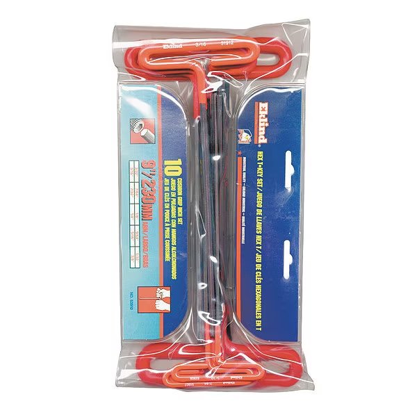 10 Piece SAE T-Shape Hex Key Set, 53910, Eklind, Mfr#: 53910