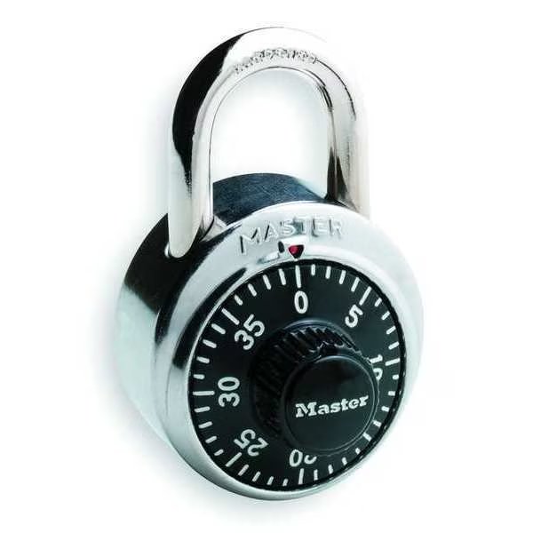 Combination Padlock, Center, Silver, Master Lock, Mfr#: 1500DWWG