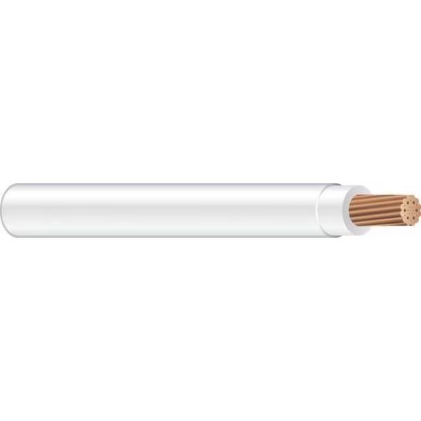 Building Wire, THHN, 1 AWG, 500 ft, White, Nylon Jacket, PVC Insulation, Southwire, Mfr#: 34458001
