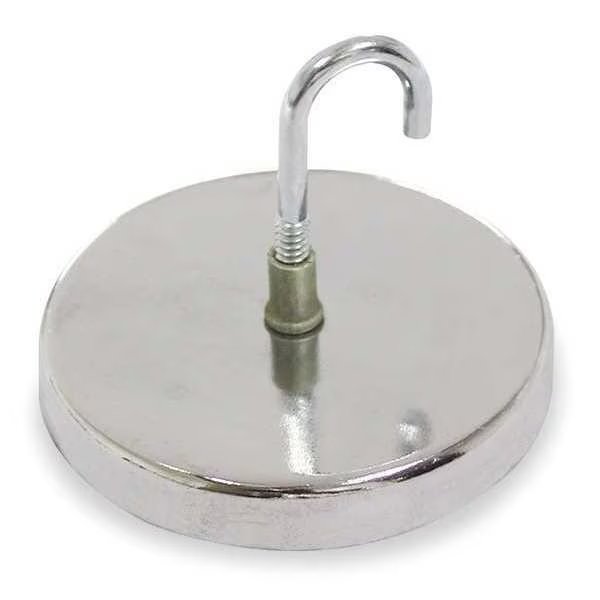 Round Base Hook Magnet, Max Pull 20 Lb, EnjoyTool Select, Mfr#: 6YA67