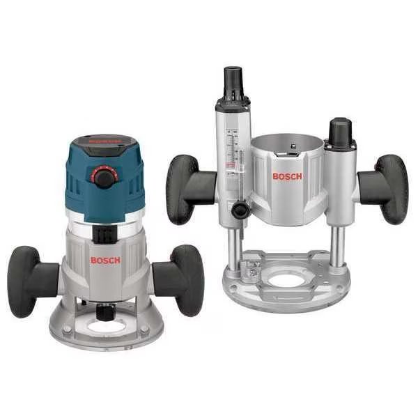 2.3 HP Router Combo Kit, Fixed/Plunge, 120V, 15Amp, Bosch, Mfr#: MRC23EVSK