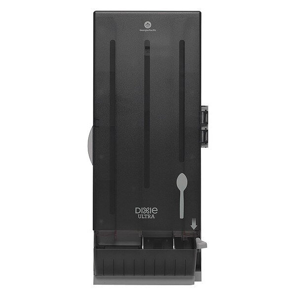 Spoon Dispenser, Smoke, Capacity 120, Smartstock, Mfr#: SSSD120