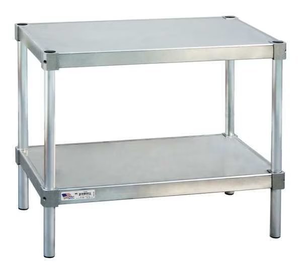 Fixed Work Table, Aluminum, 20" W, 20" D, New Age, Mfr#: 22024ES30P