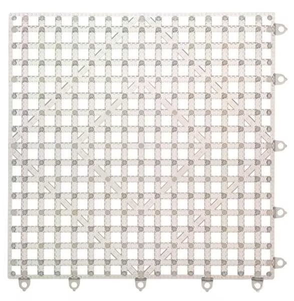 Bar Mat, 12"L x 12"W x 1/2"H, Plastic Clear, San Jamar, Mfr#: VM5280CL