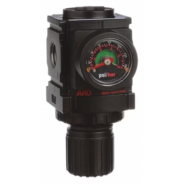 Air Regulator, 1/4 In. NPT, 59 cfm, 250 psi, Aro, Mfr#: R37121-600