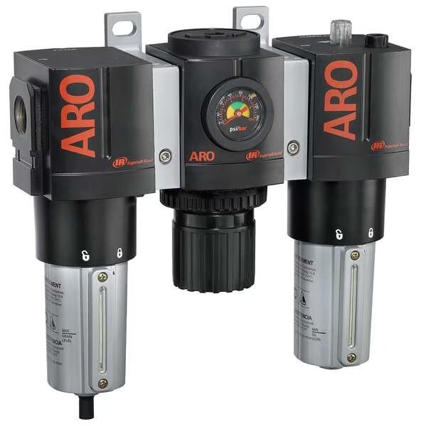 Filter/Regulator/Lubricator, 0 to 140 psi, Aro, Mfr#: C38451-810