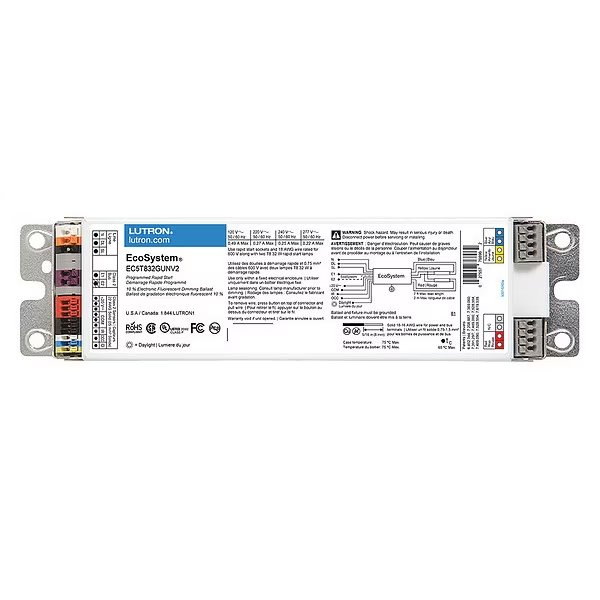 Fluorescent Ballast, Dimmable, 32W, Lutron, Mfr#: EC5T832GUNV2