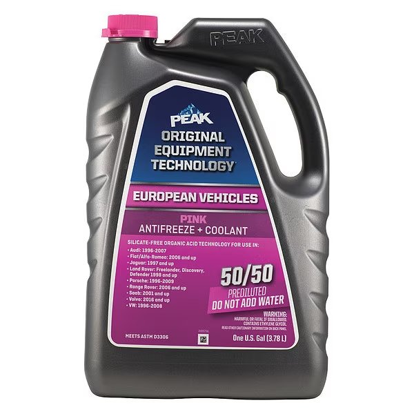 Antifreeze Coolant, 1 gal. Sz, Pink, Peak, Mfr#: PEPB53-01-GR