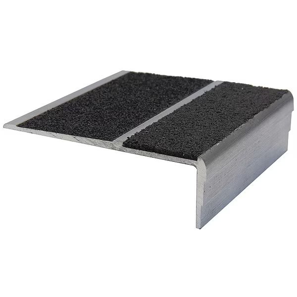 Stair Nosing, Black, 42" W, 3" D, Stairmaster, Mfr#: 333FT3-6