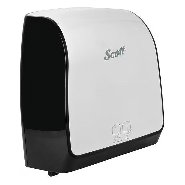Pro Automatic Hard Roll Towel Dispenser, White, use Blue Core Towels, 12.66" x 16.44" x 9.18", Qty 1, Kimberly-Clark Professional, Mfr#: 34349