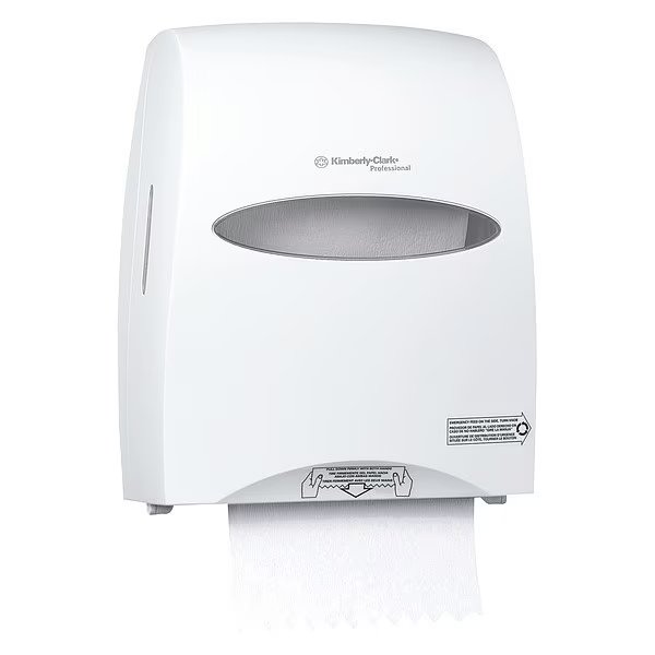 Paper Towel Dispenser, (1) Roll, White, Kimberly-Clark Professional, Mfr#: 09991