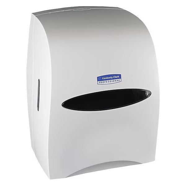 Sanitouch Manual Hard Roll Towel Dispenser, White, for 1.75" Core, 12.63" x 16.13" x 10.2", Qty 1, Kimberly-Clark Professional, Mfr#: 09995
