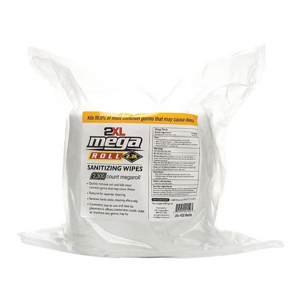 Box, 2300 Wipes, 6 in x 8 in, 2Xl, Mfr#: 2XL422