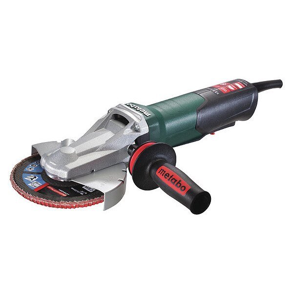 Angle Grinder, 6", Flat Head, 13.5A, Metabo, Mfr#: WEPF 15-150 Quick