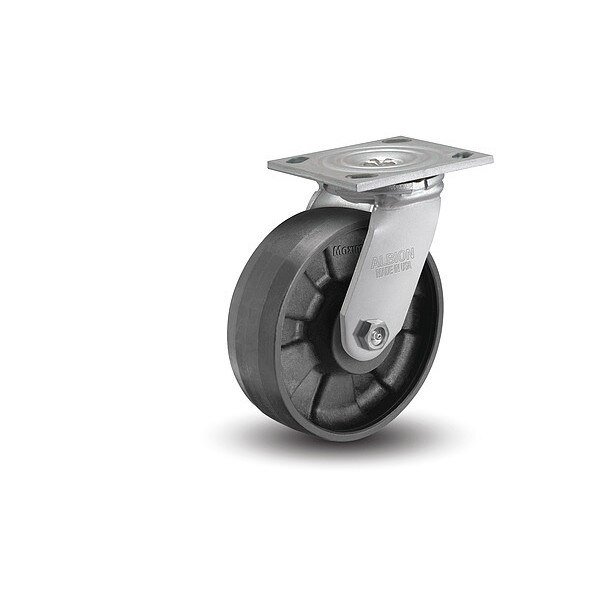 5" X 2" Non-Marking Nylon Maxim Swivel Caster, No Brake, Loads Up To 1000 lb, Albion, Mfr#: 16NG05201S