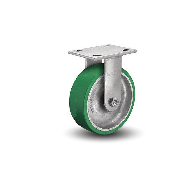 6" X 2" Non-Marking Polyurethane Rigid Caster, No Brake, Loads Up To 1230 lb, Albion, Mfr#: 16PD06201R
