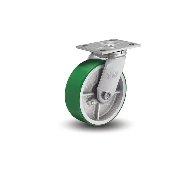 8" X 2" Non-Marking Polyurethane Swivel Caster, No Brake, Loads Up To 1250 lb, Albion, Mfr#: 16PI08201S