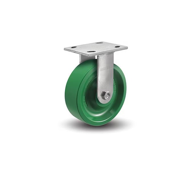8" X 2" Non-Marking Polyurethane X-Treme Rigid Caster, No Brake, Loads Up To 1000 lb, Albion, Mfr#: 16XI08201R