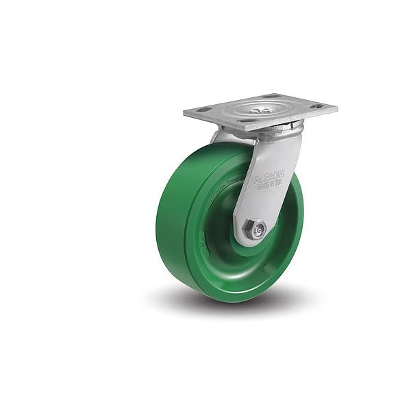 8" X 2" Non-Marking Polyurethane X-Treme Swivel Caster, No Brake, Loads Up To 1000 lb, Albion, Mfr#: 16XI08201S