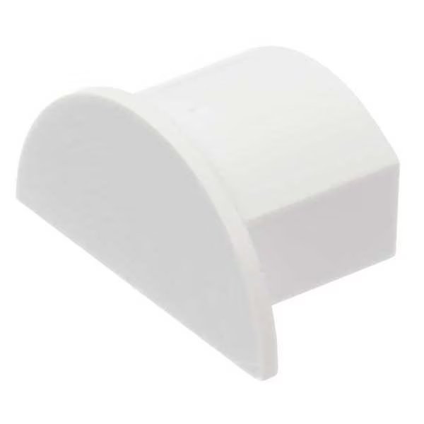 End Cap, Clip Over, PVC, D-Line, Mfr#: EC2010W
