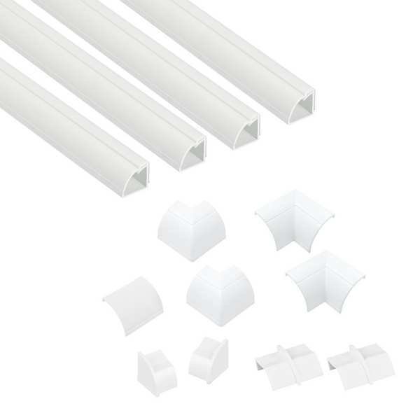Hinge and Click Lock, Adhesive, PVC, D-Line, Mfr#: US/5FT22QSWKIT001