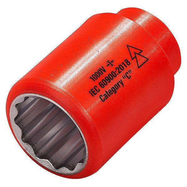 1/2 in Drive Insulated Socket 7/8 in, Itl, Mfr#: 01650
