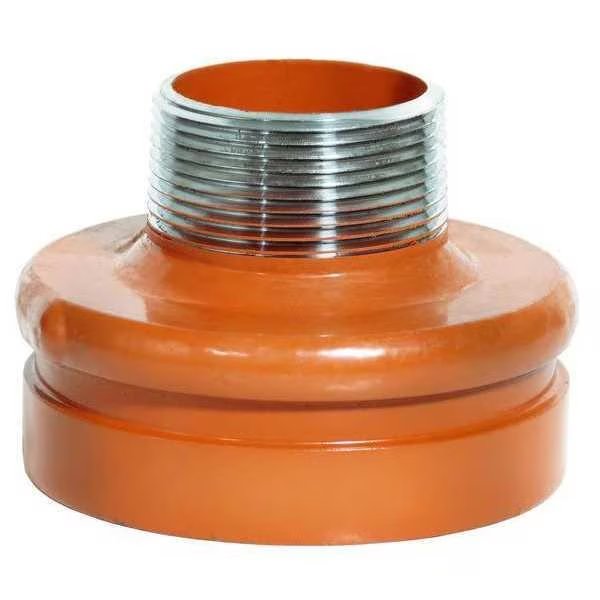 Threaded Reducer, 2 1/2 x 1 1/2", Orange, Gruvlok, Mfr#: 0390037075