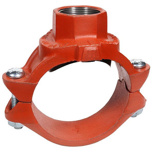 Clamp-T, Galv, Ductile Iron, 2 x 2 x 1 in, Gruvlok, Mfr#: 0390175024