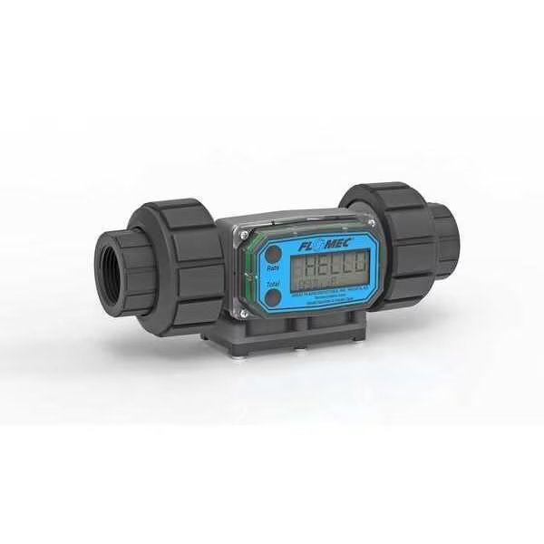 Electronic Flowmeter, 1", FNPT, 7.3" L, Flomec, Mfr#: G2P10NQ9GMA