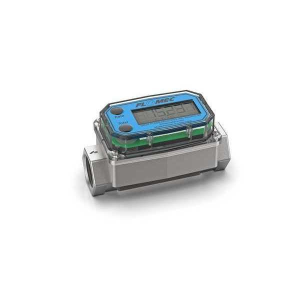 Electronic Flowmeter, 3/4", FNPT, 4.2" L, Flomec, Mfr#: G2S07NQ9GMA