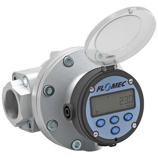 Electronic Flowmeter, 1 1/2", FNPT, 6.9" L, Flomec, Mfr#: OM040A001-822R5G