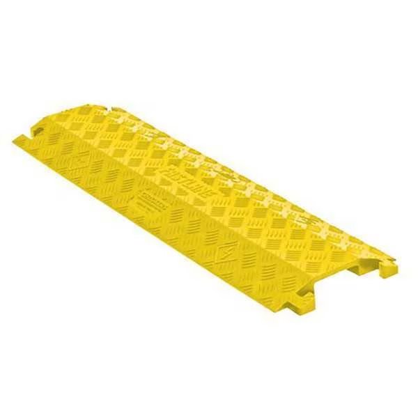 Cable Protector, 1Channel, 10-7/8"W, Yellow, Fastlane, Mfr#: FL1X4-Y