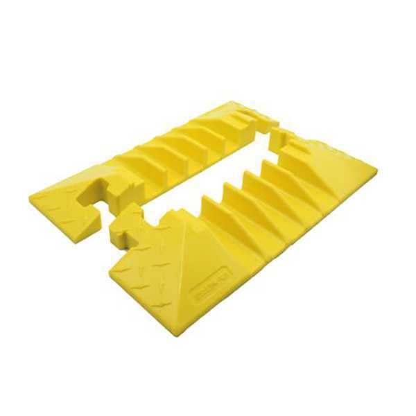 Cable Protector, 5 Channel, 3/8 ft L, 18" W, Checkers, Mfr#: BB5EB-125-T-Y