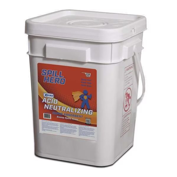 Sorbents, 4 gal, Acids, White, Spill Hero, Mfr#: XT16N