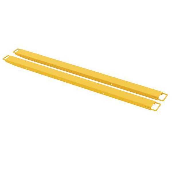 Fork Extension, Yellow, 4,000 lb, 5" W, PR, Vestil, Mfr#: FE-HS-5-96